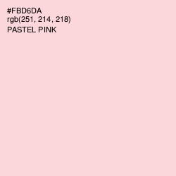 #FBD6DA - Pastel Pink Color Image